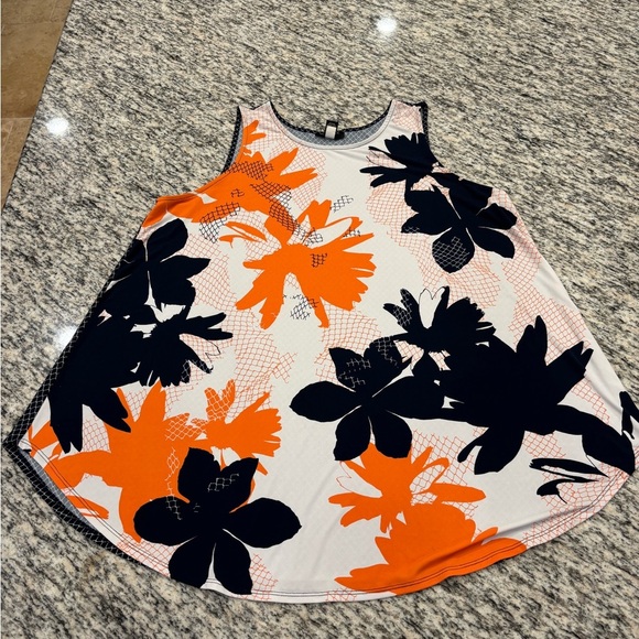 Alfani Other - Alfani Orange and Black Floral Tank Top